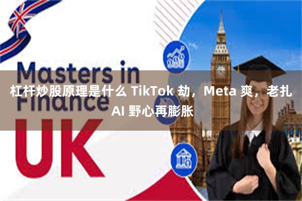 杠杆炒股原理是什么 TikTok 劫，Meta 爽，老扎 AI 野心再膨胀