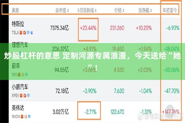 炒股杠杆的意思 定制河源专属浪漫，今天送给“她”！