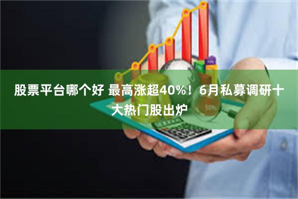 股票平台哪个好 最高涨超40%！6月私募调研十大热门股出炉